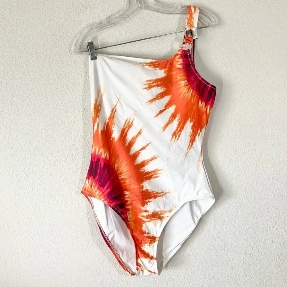 TRINA TURK One-Shoulder One-Piece Swimsuit Sunburst Tie-Dye
Bold Colorful 12 - Picture 2 of 9